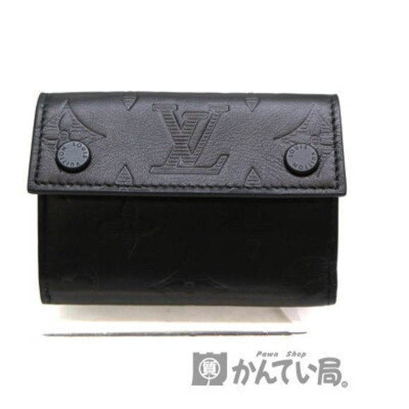 Louis Vuitton Discovery Wallet Shadow Black Leather Calfskin Black LV - Picture 1 of 6